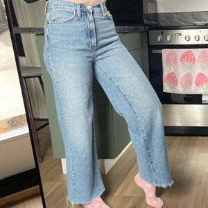 Urban Outfitters Light Blue Wide Leg Jeans